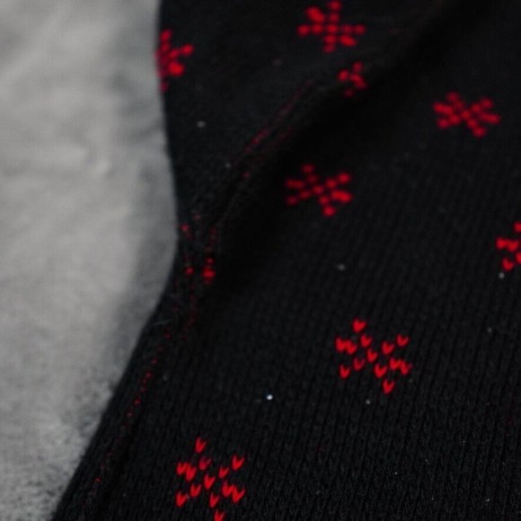 VTG Adele Sweater Womens Large? 42" Black Green Red Ugly Christmas Tree July Bow - Picture 6 of 9